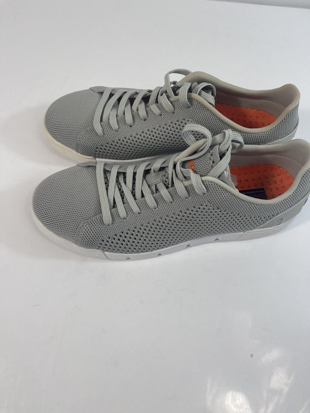 SWIMS Breeze Tennis Knit Shoes Mens Size 7 Light Gray Casual Sneakers With Box